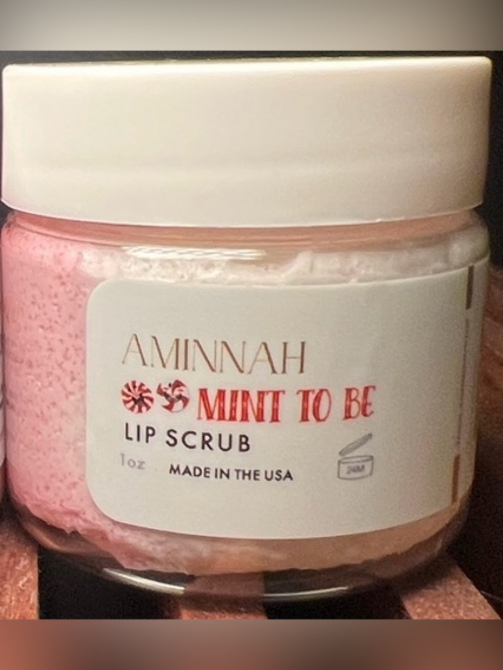 AMINNAH Mint To Be Lip Scrub - Full Size New
